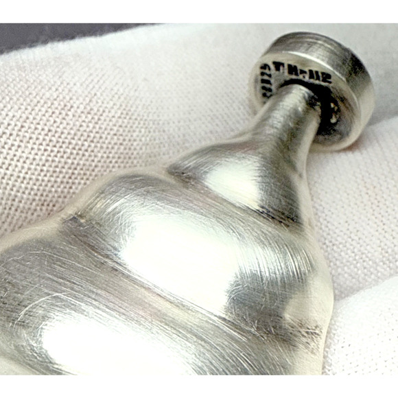 Taxco Sterling Silver TH-112 Mini Perfume Bottle Modern Blue Cabochon As Is - Picture 8 of 15